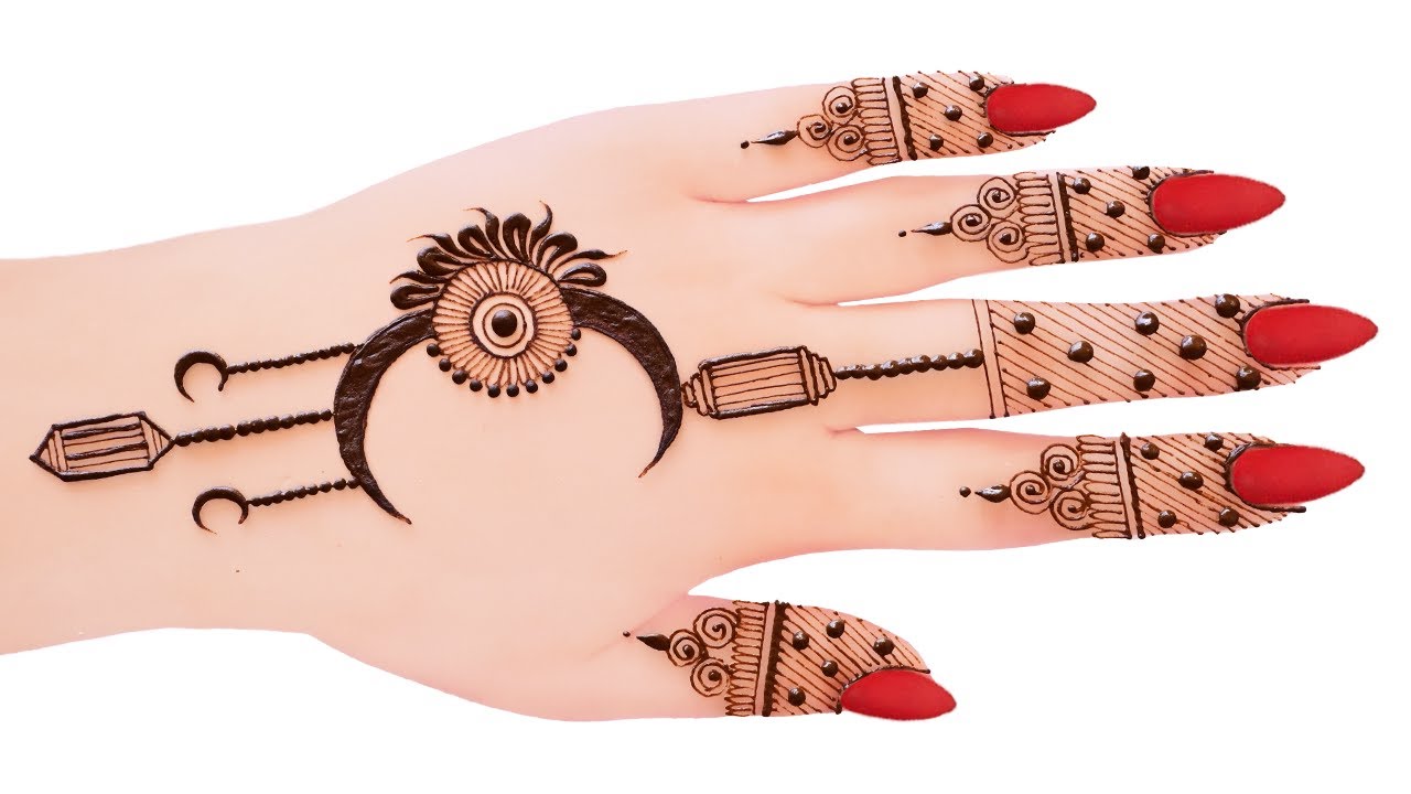 Moon Mehndi Design