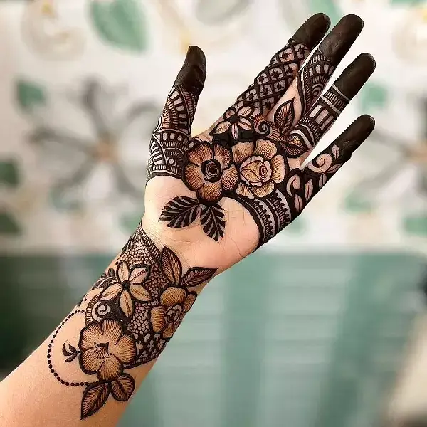 Royal Front Hand Mehndi Design