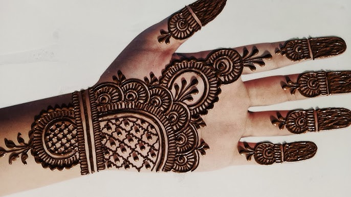 Royal Front Hand Mehndi Design