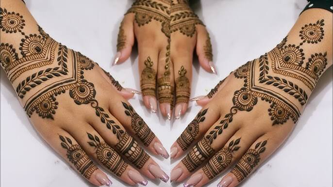 Simple Back Hand Mehndi Design