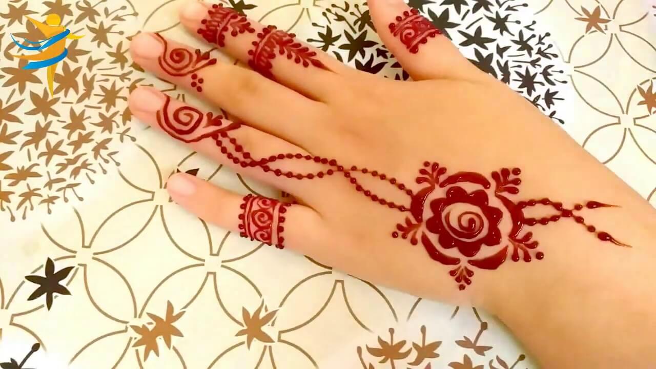 Simple Back Hand Mehndi Design