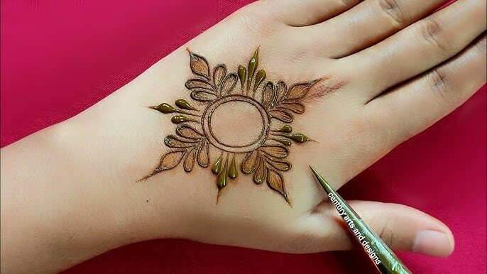 Simple Back Hand Mehndi Design