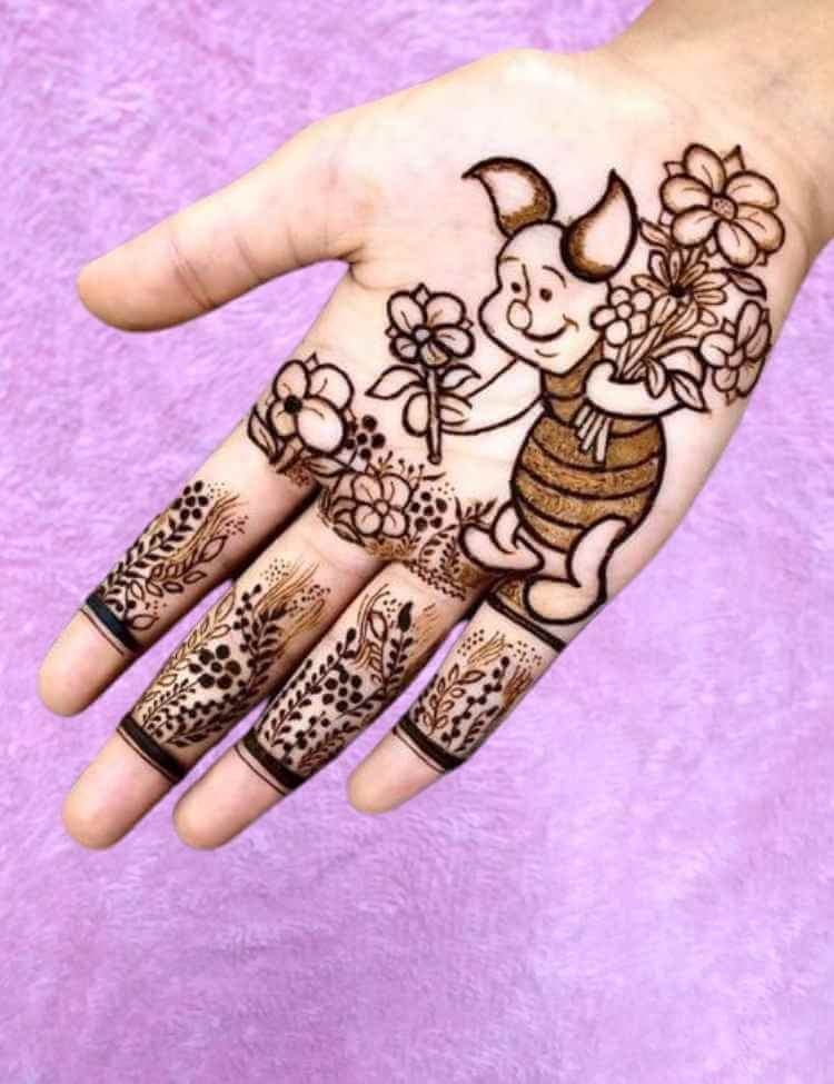 Simple mehndi designs for kids