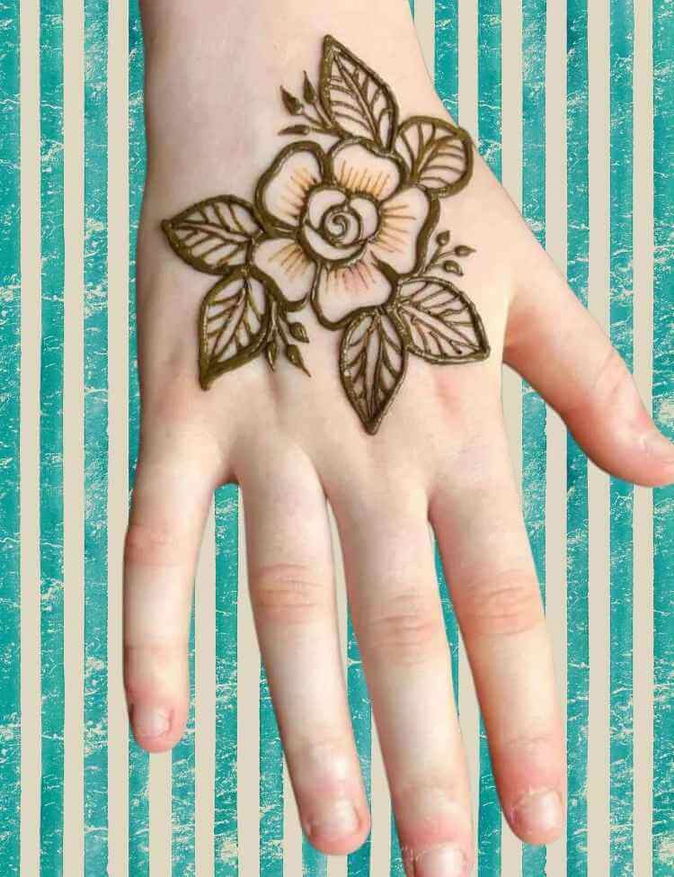 Simple mehndi designs for kids