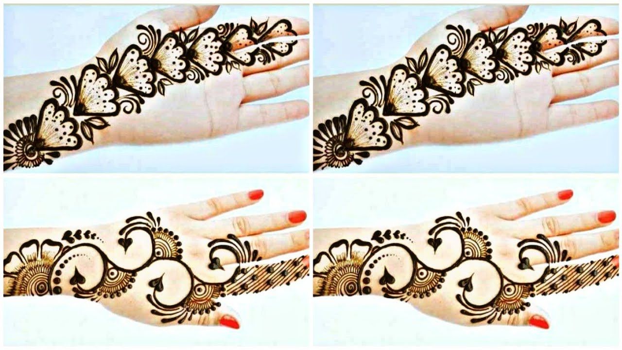 Easy Modern Back Hand Mehndi Design
