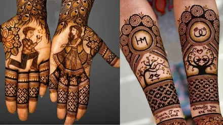 Simple Mehndi Design Front Hand