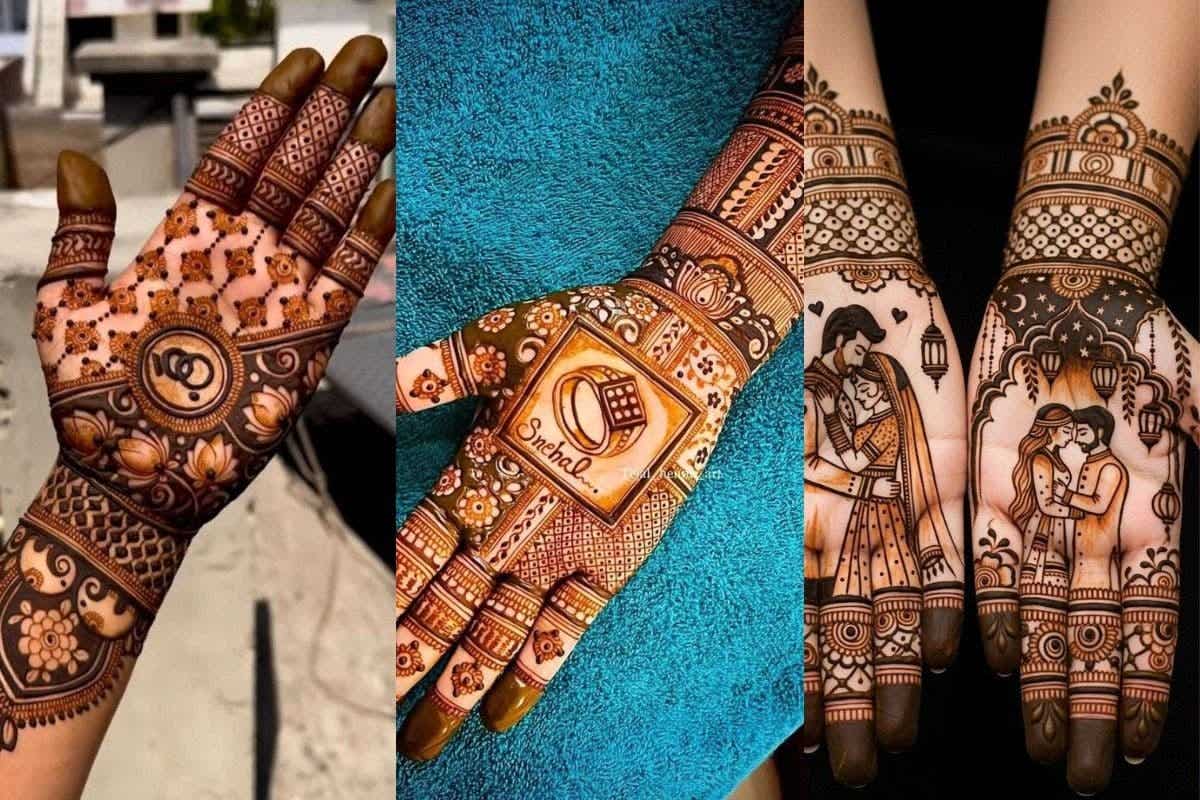 Simple Mehndi Design Front Hand