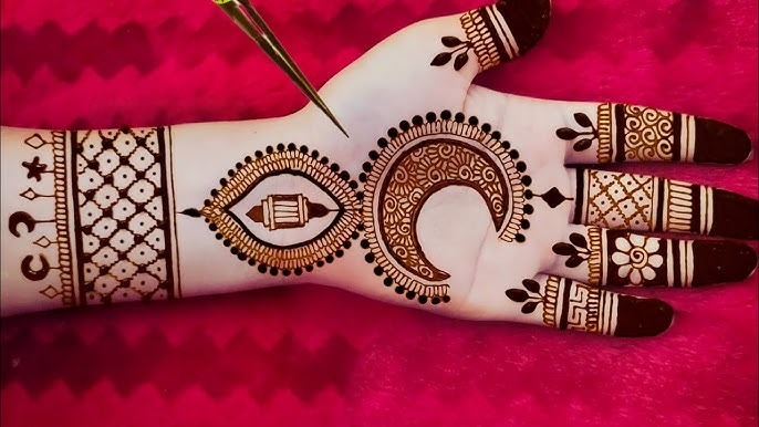 Moon Mehndi Design