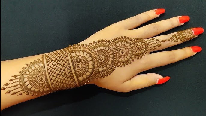 Back Side Mehndi Design