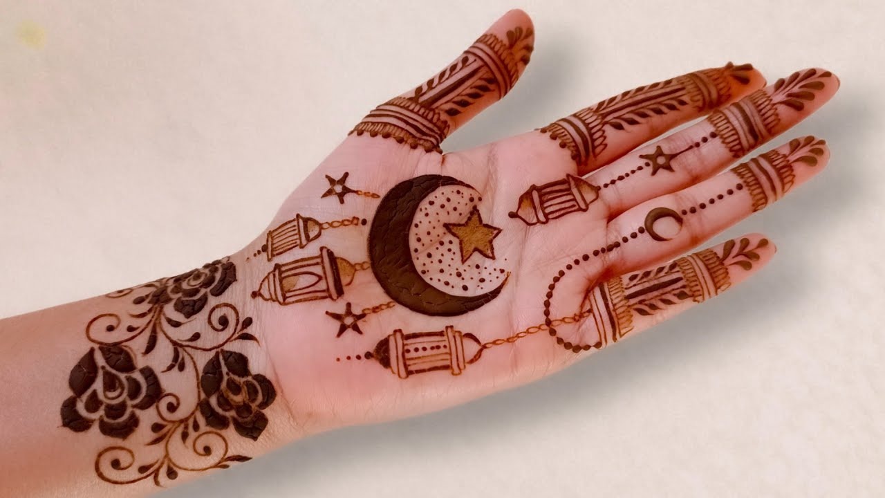 Moon Mehndi Design