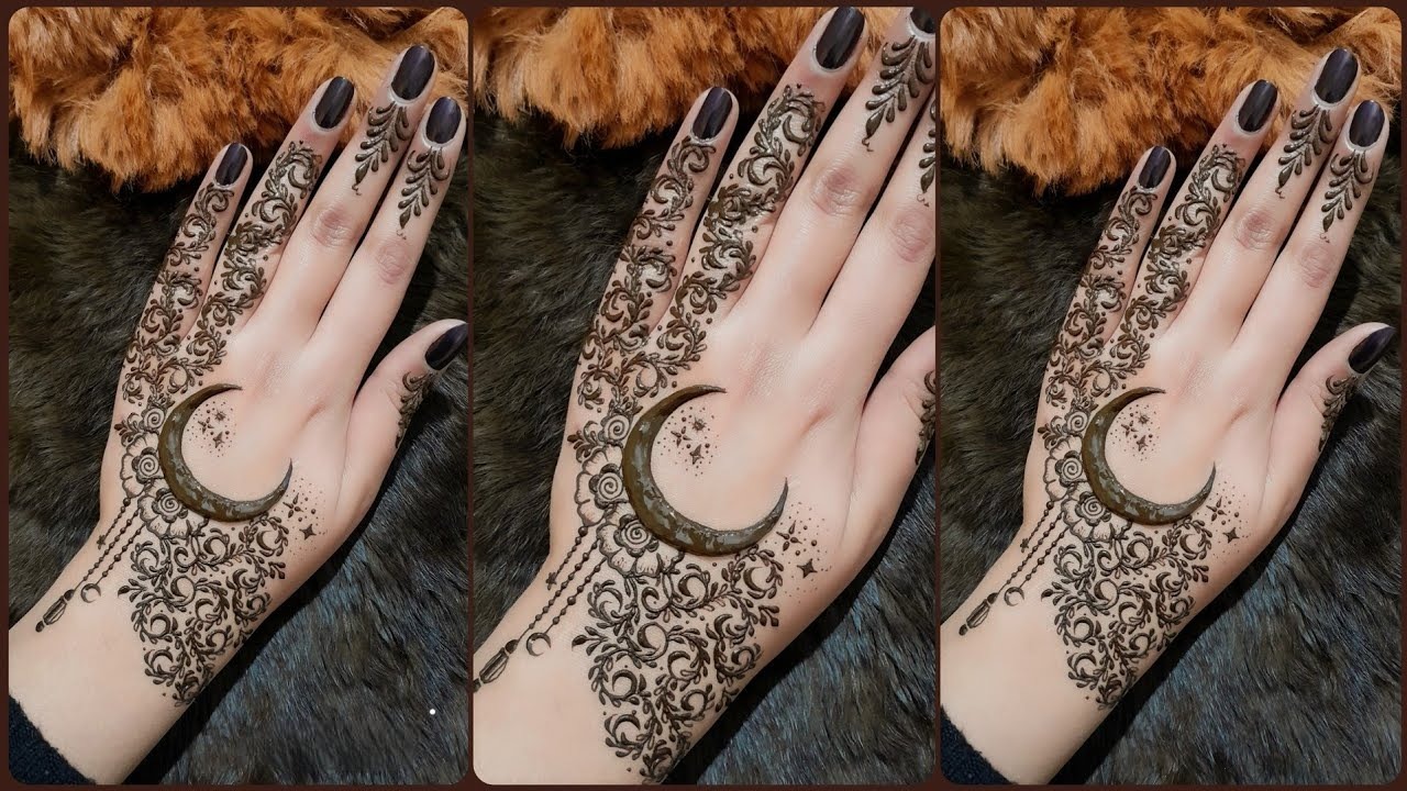 Moon Mehndi Design