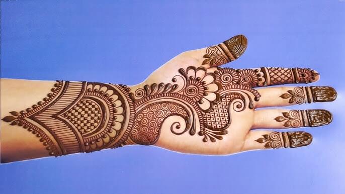 Mehndi Design Front Hand