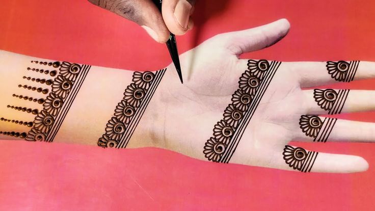 Mehndi Design Front Hand