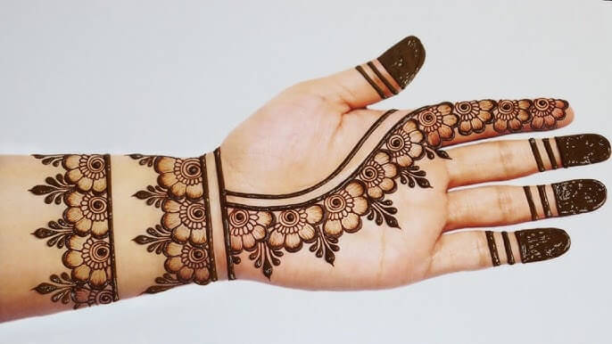 Mehndi Design Front Hand