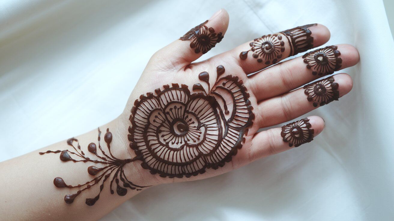 Mehndi Design Front Hand