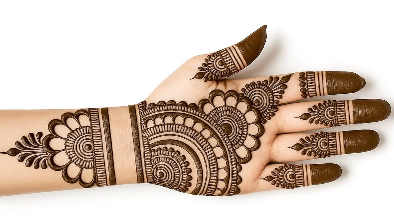 Mehndi Design Front Hand