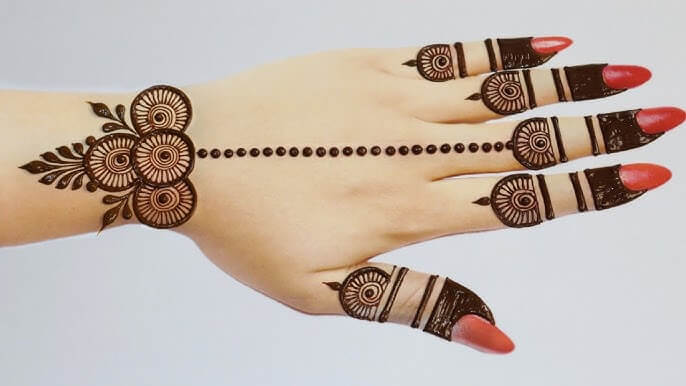 Mehndi Design Simple Back Hand