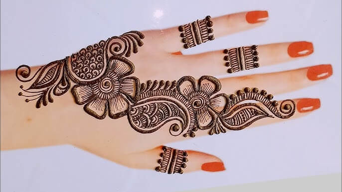 Mehndi Design Simple Back Hand
