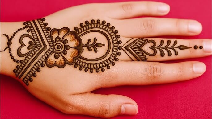 Mehndi Design Simple Back Hand