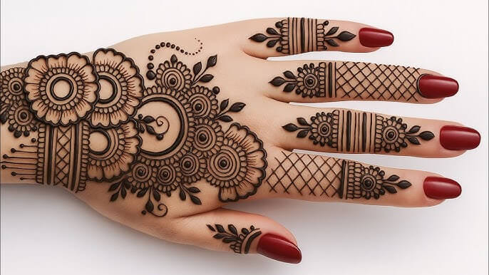 Mehndi Design Simple Back Hand