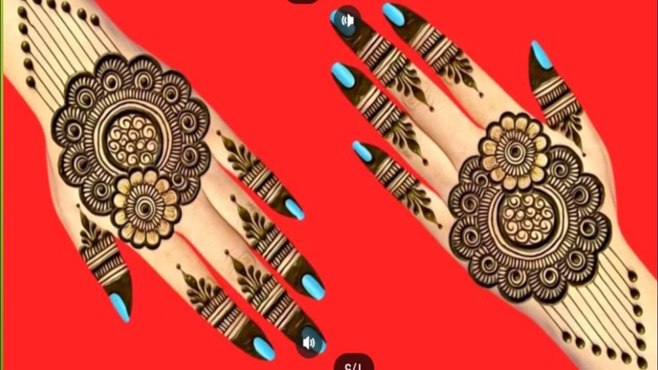 Mehndi Design Simple Back Hand