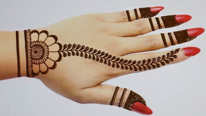 Mehndi Design Simple Back Hand