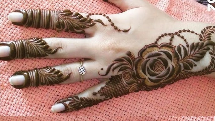 Khafif Mehndi Design Back Hand