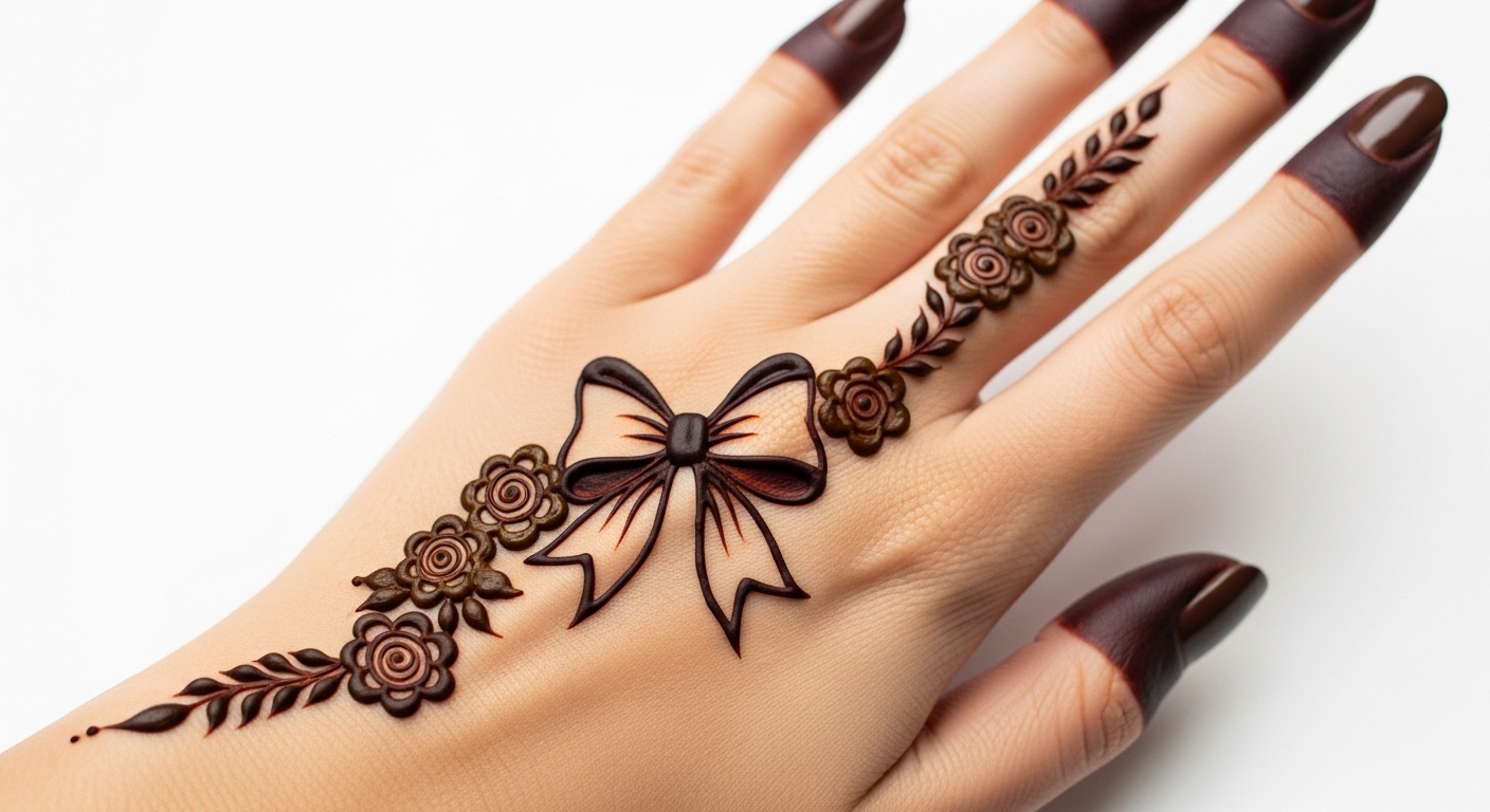 Bow Mehndi Design