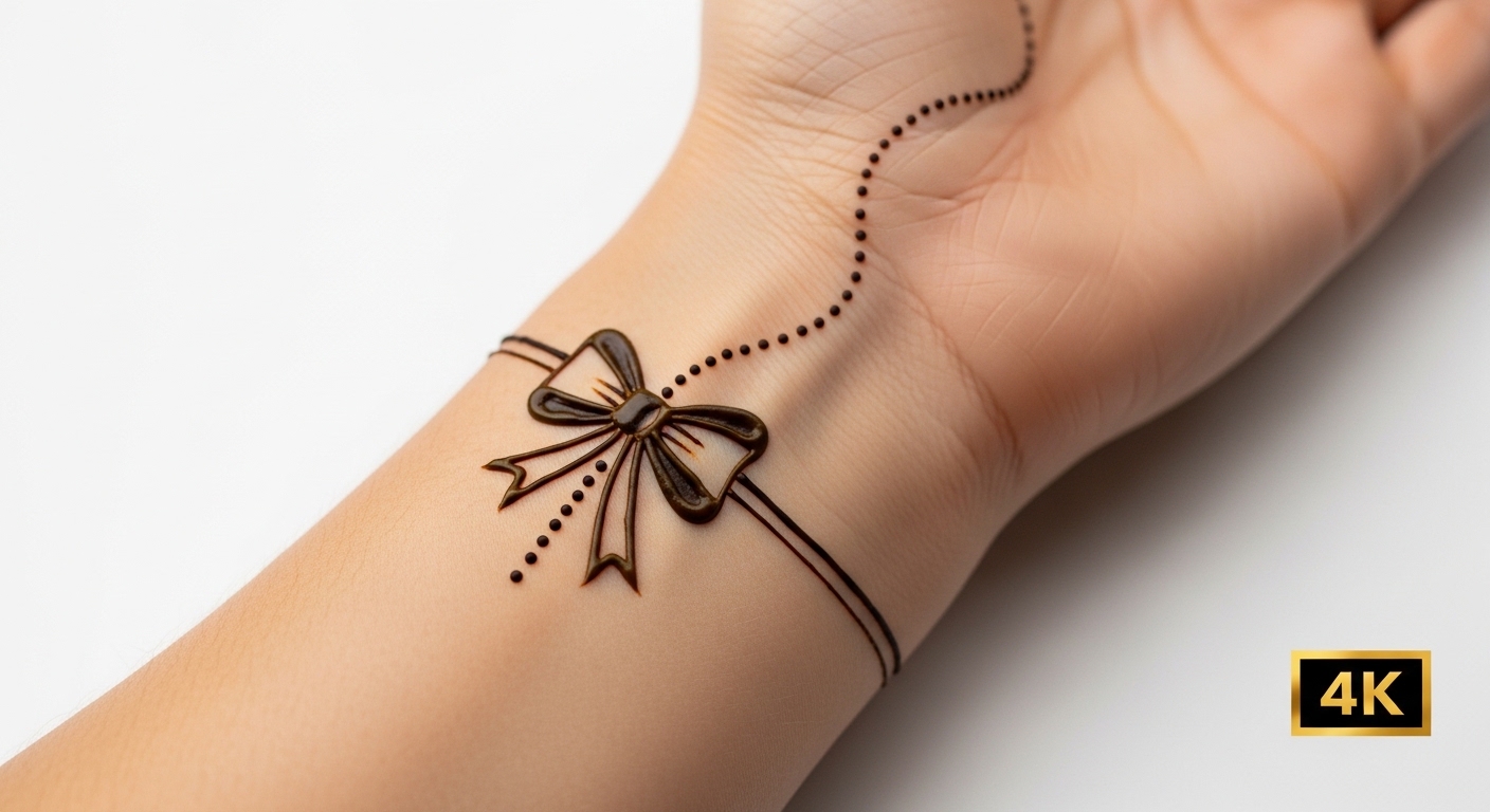 Bow Mehndi Design