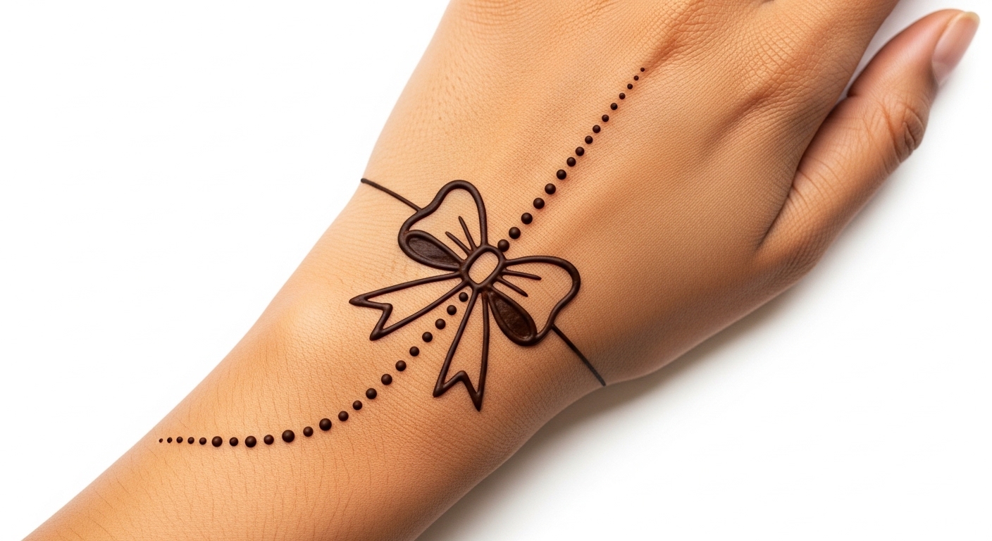 Bow Mehndi Design
