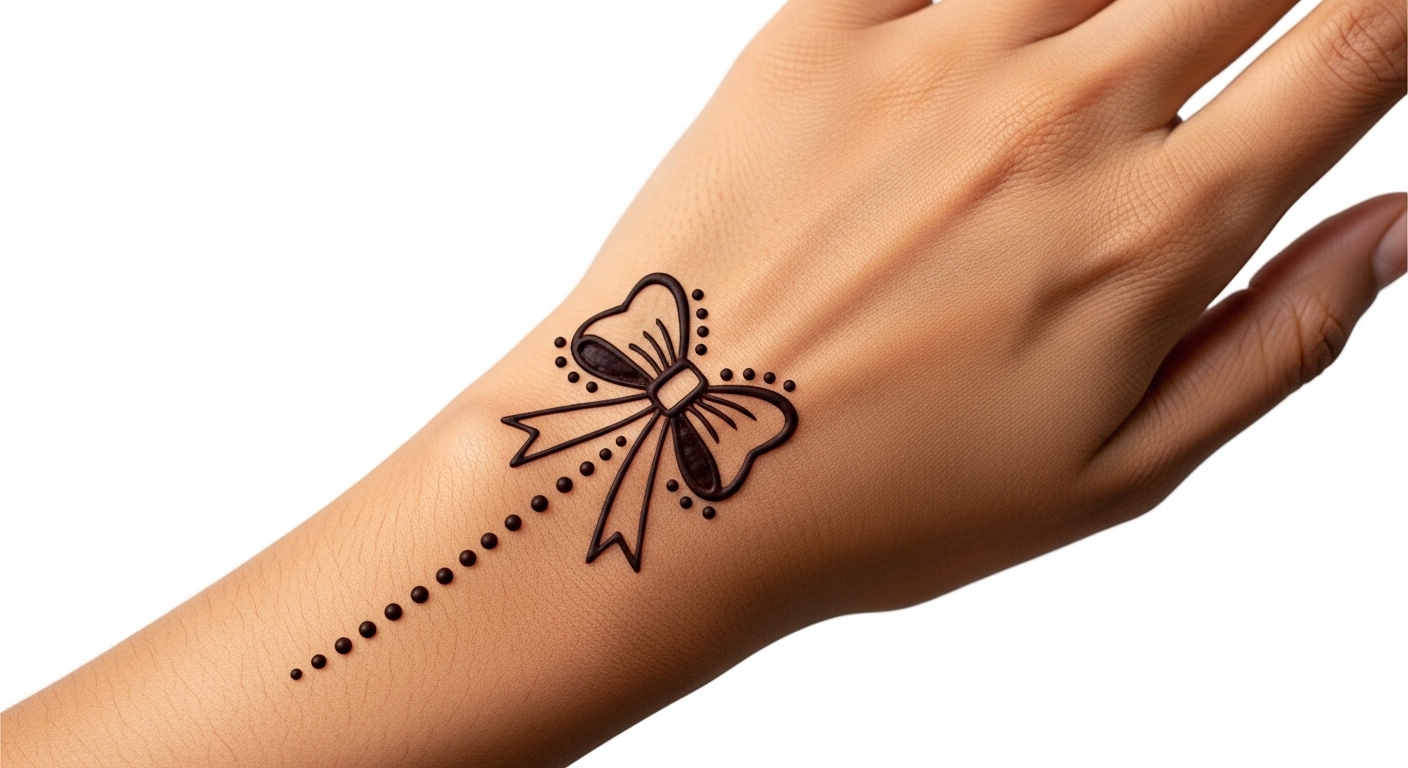 Bow Mehndi Design