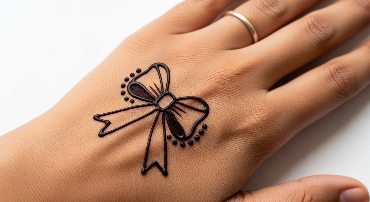 Bow Mehndi Design