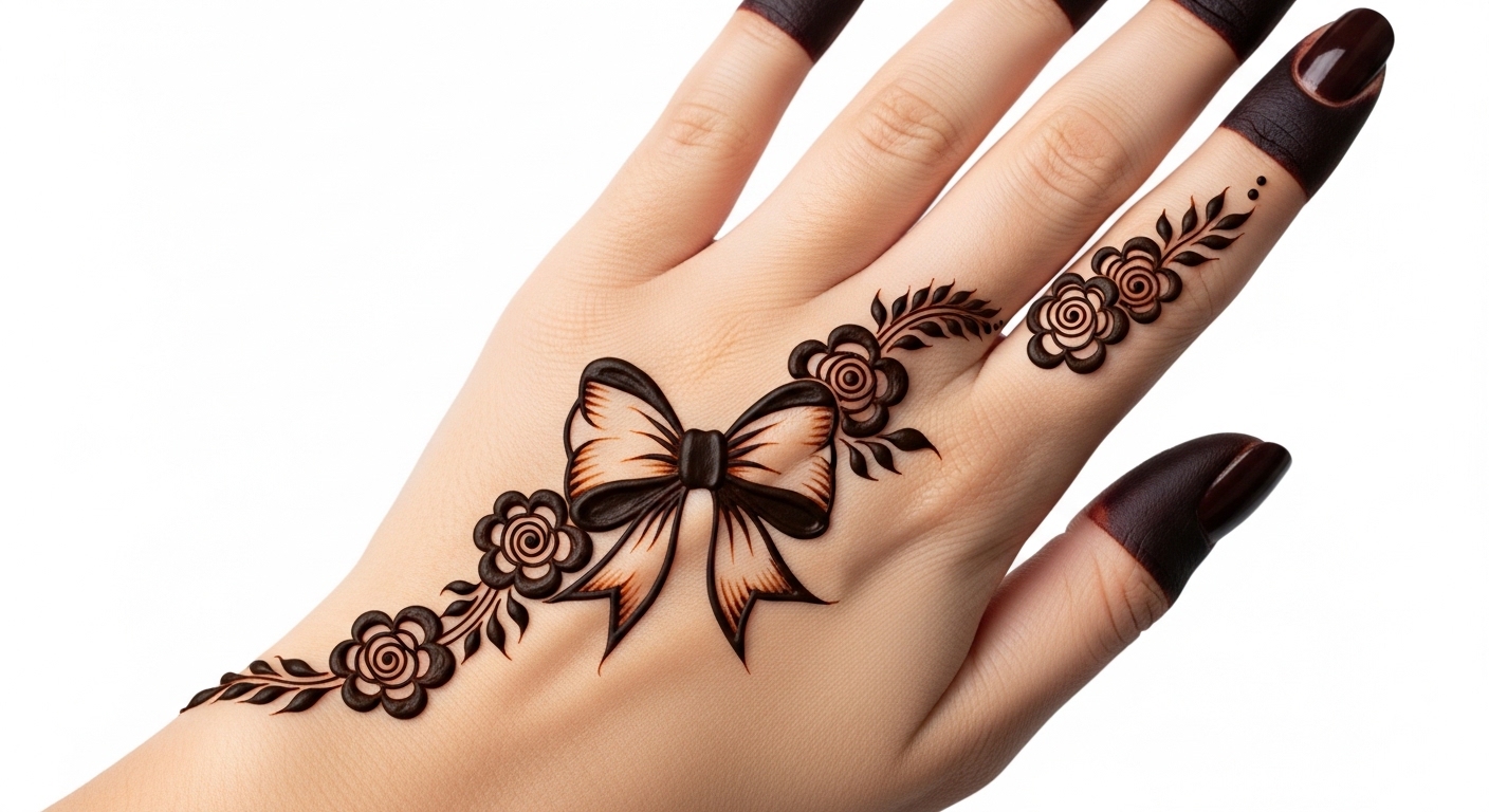 Bow Mehndi Design