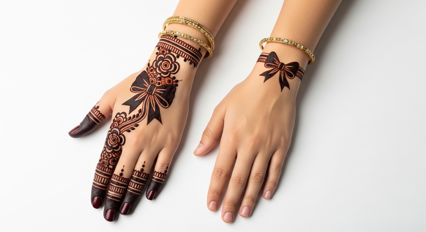 Bow Mehndi Design