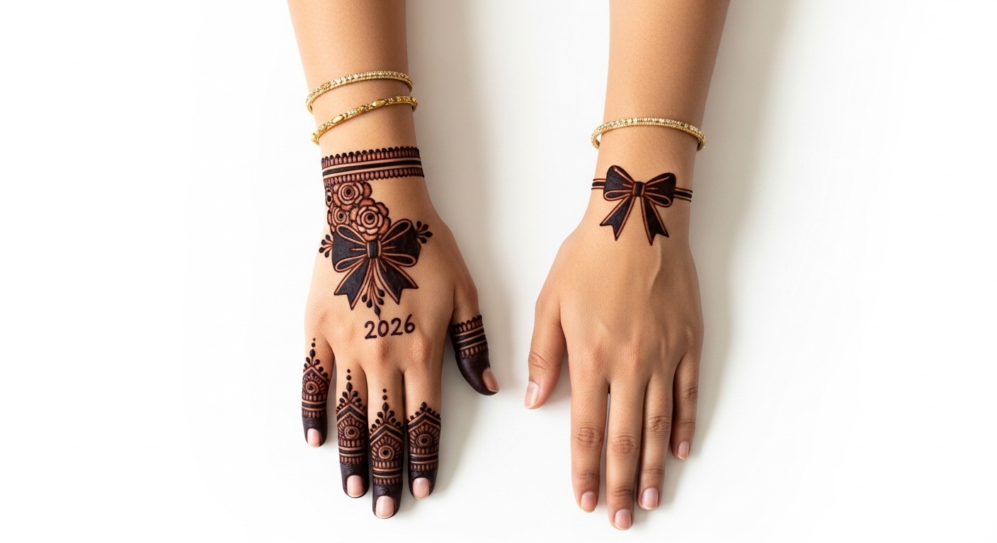 Bow Mehndi Design