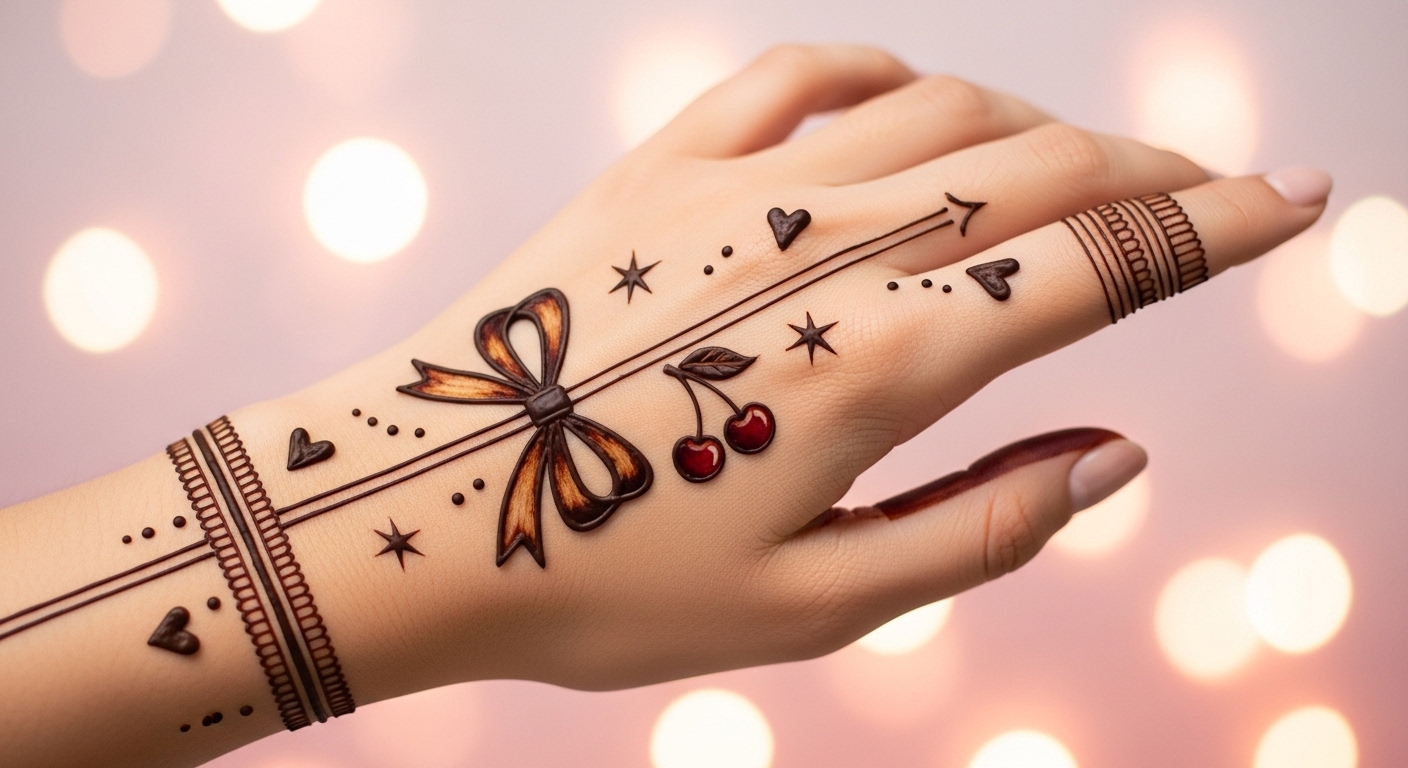 Bow Mehndi Design