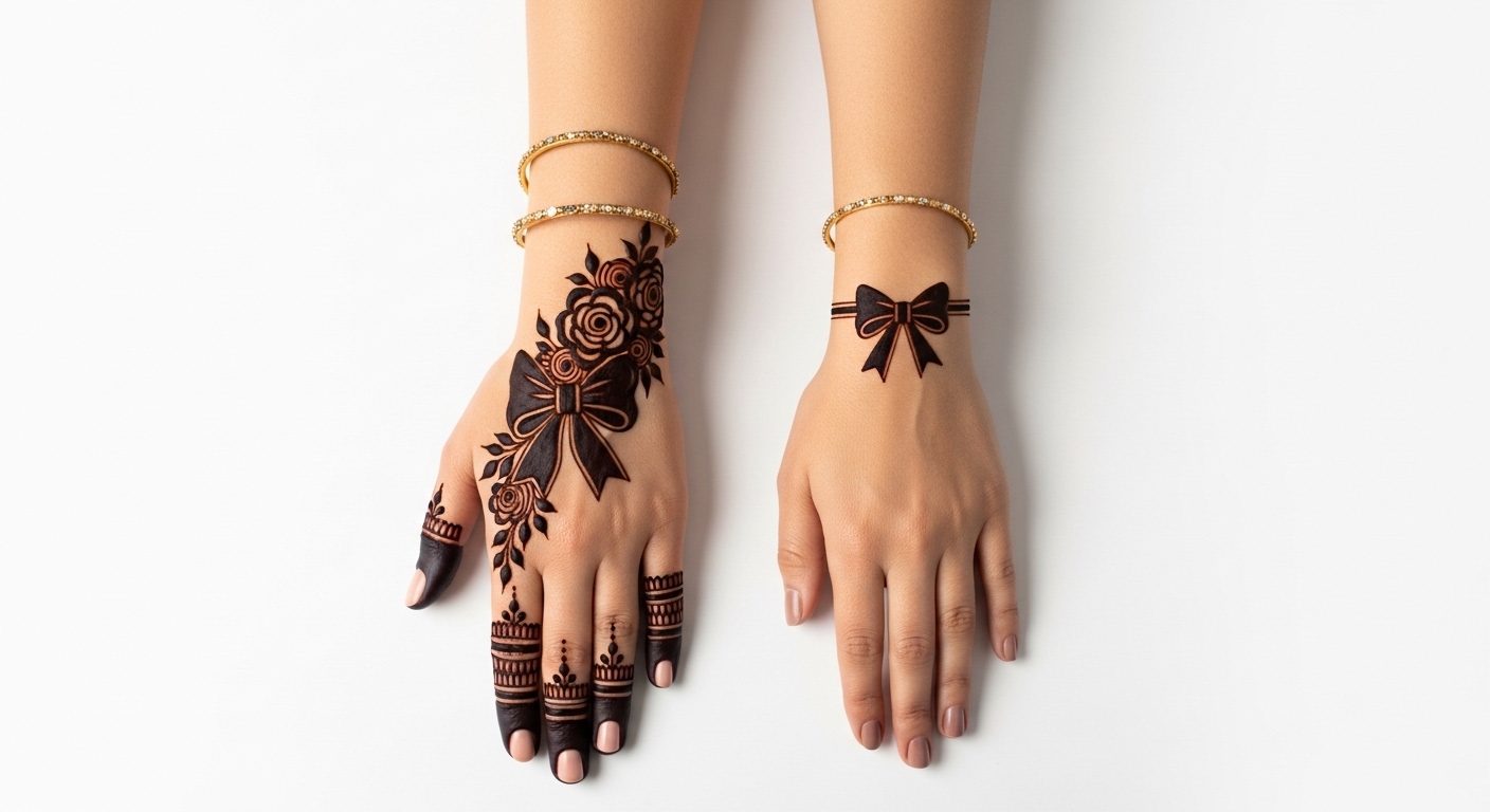 Bow Mehndi Design