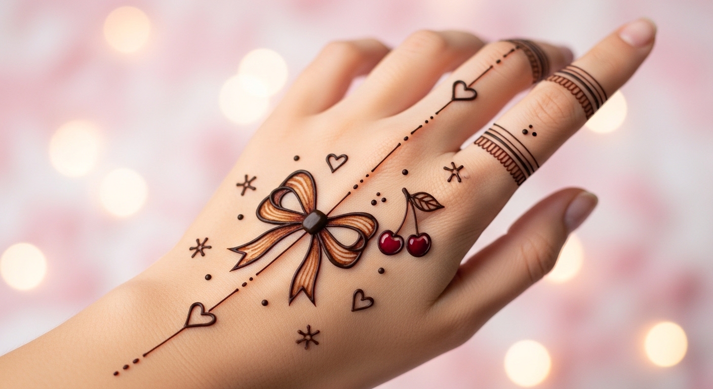Bow Mehndi Design
