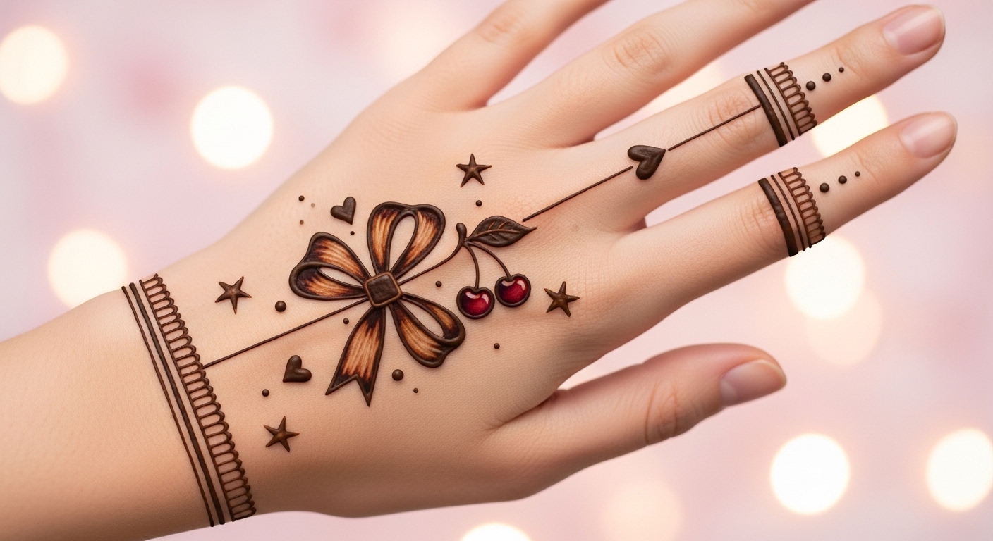 Bow Mehndi Design