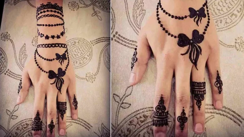 Chain Bracelet Mehndi Design