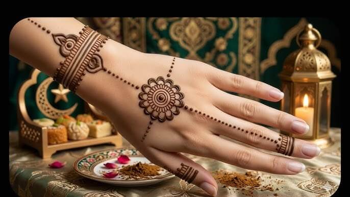 Chand Raat Mehndi Design Easy 2026