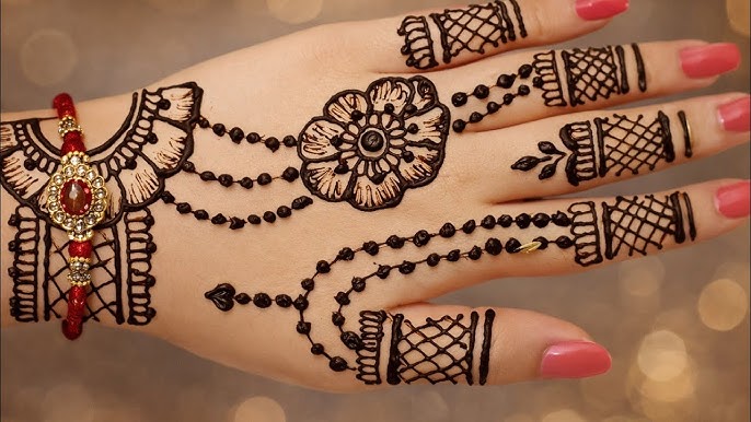 Simple Eid Mehndi Design for Hands