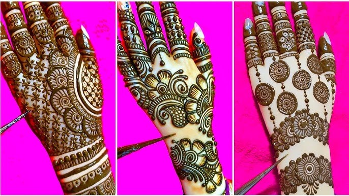 Eid Mehndi Design Back Hand Simple