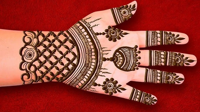 Eid Mehndi Design Front Hand