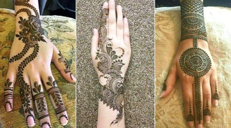 Eid Mehndi Design Front Hand