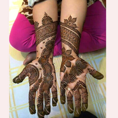 Eid Mehndi Design for Girls