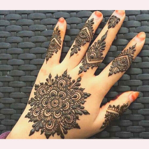 Eid Mehndi Design for Girls