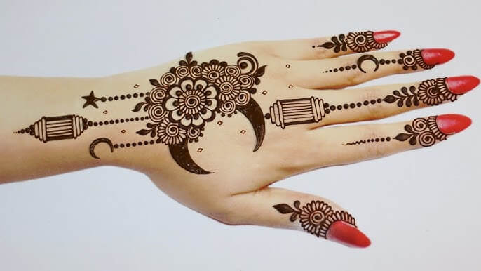 Eid Mehndi Design for Girls