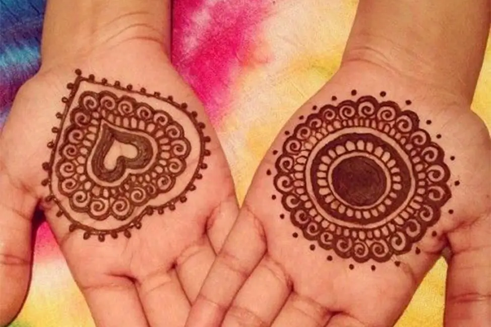 Eid Mehndi Design for Kids