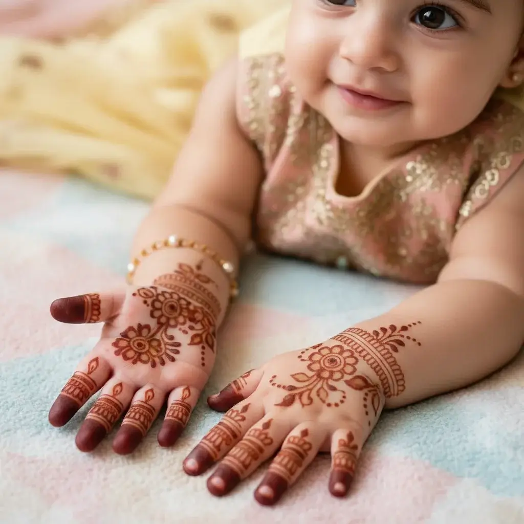 Eid Mehndi Design for Kids